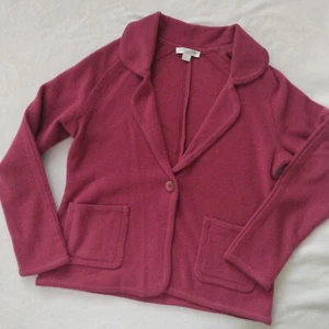 Pendleton Petite Boiled Lambswool Blazer L NEW Berry Pink Winter Jacket - Picture 1 of 9