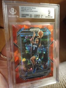 2022 Panini Prizm #249 Paolo Banchero Red Ice Rookie Card RC BGS 9 Mint 