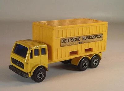 Matchbox Superfast Nr. 42 Mercedes Container Truck Deutsche Bundespost 4 #009 - Bild 1 von 3
