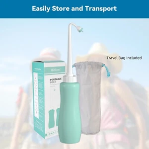 Bidé portátil 650 ml para inodoro, accesorio de bidé, bidé de viaje personal portátil - Imagen 1 de 9