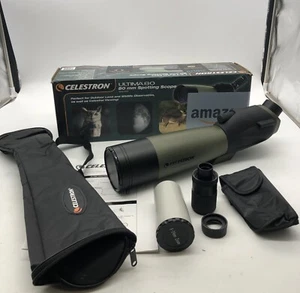 Celestron Ultima 80 Angled Spotting Scope 20-60x Zoom Eyepiece - Picture 1 of 13