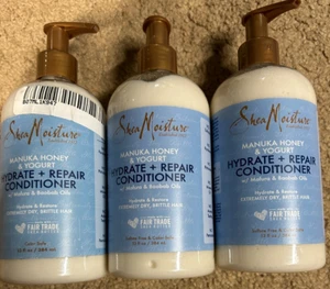 Shea Moisture Manuka Honey & Yogurt Hydrate & Repair Conditioner-3 Bottles - Picture 1 of 1