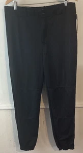 New NWT Mens XL Wilson Baseball Pants Black  A4114 Cuffed J66 - Picture 1 of 4