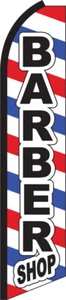 Bandera Súper Bow de pluma con bandera de barber tienda - Imagen 1 de 1