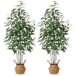 Artificial Eucalyptus Tree,5Ft Tree Fake Plant in Pot for Home and Office Dec... - Picture 1 of 7