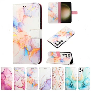 Case for Samsung S25 A16 A36 A56 A35 Colorful PU Leather Wallet Case Phone Cover - Picture 1 of 18