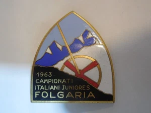distintivo spilla campionati di sci 1963 Folgaria - Picture 1 of 1