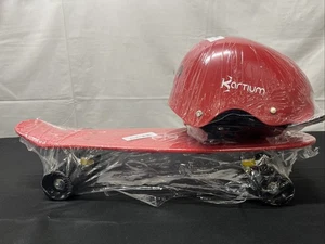 NEW!! Kartium Kids 22" Red Plastic Skateboard w/ Helmet, Knee &Elbow Pads -Lot 3 - Picture 1 of 10