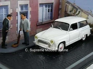 SIMCA GRANDE CHATELAINE MODEL CAR & DIORAMA WHITE 1:43 SCALE IXO ROUTE BLEU K8 - Picture 1 of 5