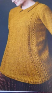 Knitting Pattern Lady's Nicely Shaped Jumper In D.K -Sizes 30-52ins - Picture 1 of 2