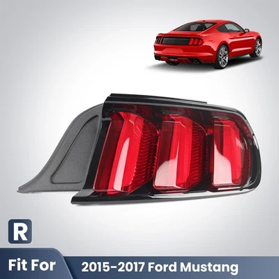 LED Tail Light Fit For 2015-2017 Ford Mustang Passenger Side w/o Chrome Stripe - Image 1 of 4