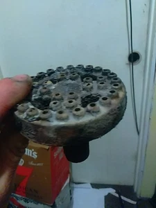 Vintage Used Old Metal Cast Iron Burner Part From Indoor Heater - Picture 1 of 6