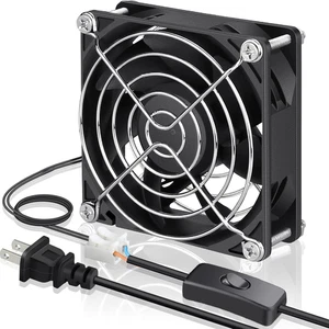 EC Cooling Fan 80Mm X 80Mm X 25Mm AC 110V 115V 120V 220V 240V Dual Ball Bearing - Afbeelding 1 van 8
