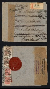 1915 Russia Cover Vitebsk to Berlin Vitebsk To Mr Meikov 14th Army HQ WWI Censor - Picture 1 of 3