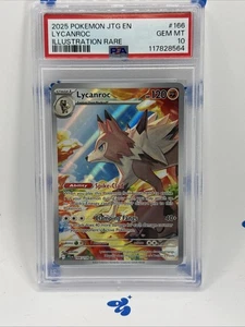 PSA 10 Lycanroc 166/159 IR Sv09: Journey Together Holo - Picture 1 of 5
