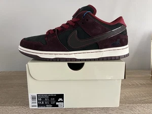 Nike SB Dunk Low Pro x Riot Skateshop Mahogany & Team Red - UK9 - Fast Ship 📦 - Picture 1 of 5