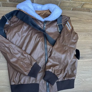 Spirit Fortnite Raptor 2000 Giacca Ecopelle Adulto Piccolo Halloween Cosplay - Foto 1 di 11