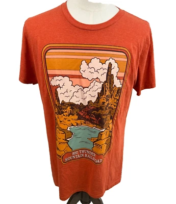 Camiseta Grande Disney Big Thunder Mountain Railroad Naranja Unisex Gráfico Algodón Foto 1 de 4