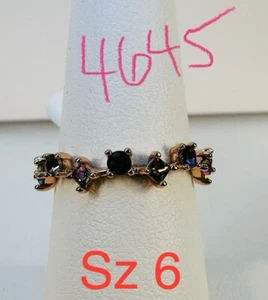 Neu mit Etikett Ring Bombe Party Gr. 6 RBP Full Wrap Regenbogen Edelsteine Roségold Pl Modeschmuck - Bild 1 von 10