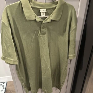 LL BEAN Men’s Olive Green Polo Shirt Men’s Size XLT 262169 - Read Information - Bild 1 von 10
