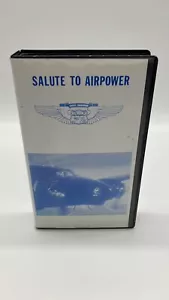 Salute to Airpower VHS 1990 PointFive Productions Collmer Aviation Video Tested - Foto 1 di 7