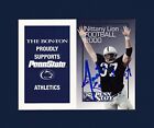 Justin Kurpeikis Signed 2000 Penn State Nittany Lions Football Schedule