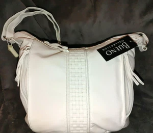 Bueno of California Large Hobo Purse-Woven-Insert -White-Shoulder Bag -Nice - Picture 1 of 5