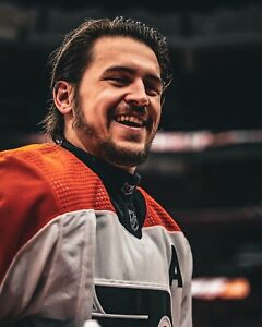 Travis Konecny Up-Close Smiling Philadelphia Flyers 8x10 NHL Photo