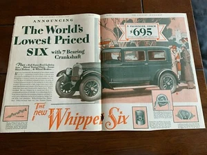 May 1928 Whippet Six Automobile Magazine Advertisement - Picture 1 of 4
