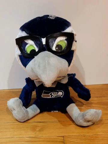 Seattle Seahawks Blitz Study Buddy-NFL Plush Stuffed Animal Mascot Cover