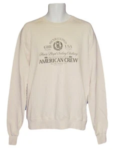 New Vintage HENRI LLOYD BMW American AURORA Crew Sailing Sweatshirt Ecru L - Picture 1 of 5