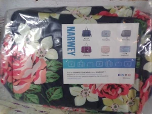 Narwey Colgante Floral Viaje Bolsa De Inodoro Organizador Maquillaje Cosmético Impermeable - Imagen 1 de 3