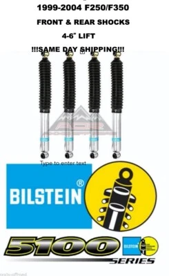 Amortiguadores delanteros/traseros Bilstein serie 5100 para Ford F-250/F-350 Super Duty elevación de 4-6" Foto 1 de 4