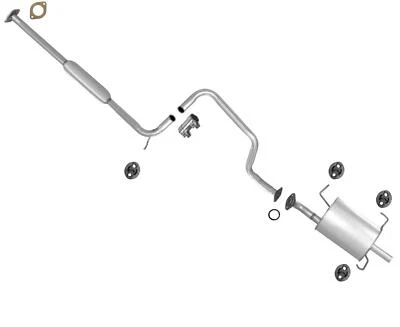 Muffler Exhaust System w Federal Emissions for Nissan Sentra 1.6L 1997-1999 - Image 1 of 4