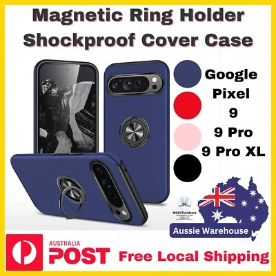 Magnetic Ring Holder Shockproof Cover Case for Google Pixel 9 9 Pro XL - Image 1 of 4