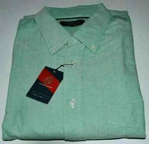 dress shirt Roundtree & Yorke Trademark Long Sleeve Shirt Mint Green XL - Picture 1 of 1