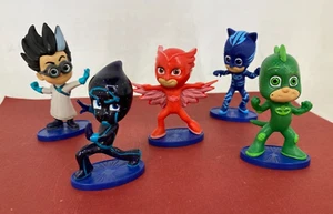 ☆ PJ MASKS ☆ Collectible Figure Set - 7cm Cake Topper Lot - Imagen 1 de 9