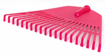 Heurechen Laubrechen Fächerbesen Rechen Laub Besen Kunststoff 45 cm 20 ZinkenKAZ - Bild 1 von 3