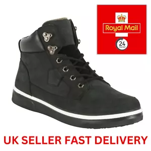 JCB 4CX Safety Hiker Work Boots Black  (Sizes 7-12) Men Steel Toe Cap Shoes - Picture 1 of 13