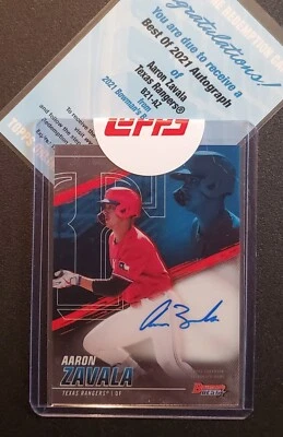 2021 Bowman's Best AARON ZAVALA Auto Rangers - Image 1 of 2