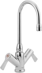 MOEN 8113 POLISHED CHROME COMMERCIAL TWO HANDLE LABORATORY / BATHROOM FAUCET NEW - Picture 1 of 1