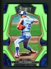 2023 Panini Select Baseball Phil Nierko Neon Green Prizm /75 Atlanta Braves #112