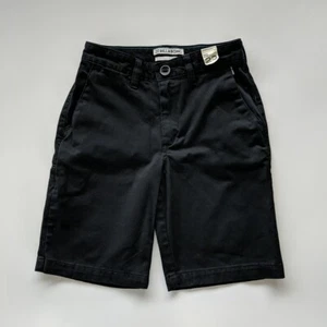 Billabong Carter Stretch Shorts Boys Size 23 Black Chino Strech Twill Pockets - Picture 1 of 16