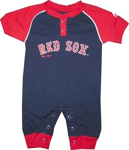 Mono mameluco de los Medias Rojas ropa infantil bebé MLB azul marino - Imagen 1 de 1