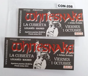 ENTRADAS DE CONCIERTOS-CONCERT TICKETS ---Whitesnake (CON-208) - Imagen 1 de 1