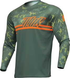 Thor Sector DIGI Jersey Large Forest Green/Camo 2910-7575 - Picture 1 of 1