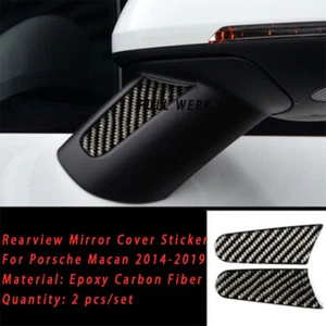 Exterior Side Rearview Mirror Cover Decoration Sticker for Porsche Macan 14-19 - Picture 1 of 7