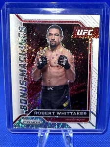 2022 Panini Prizm UFC Robert Whittaker White Sparkle SSP RARE BONUS MACHINES - Picture 1 of 2