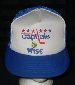 Gorra de béisbol Washington Capitals década de 1980 NHL Wise Potata Chips ~ Talla única para todos - Imagen 1 de 7