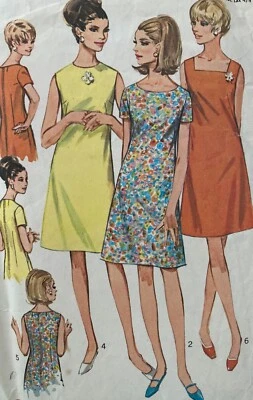VINTAGE  'SIMPLICITY' 1967 SHIFT DRESS PATTERN 7120 SIZE 16/36" B - Image 1 of 2